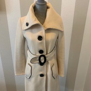 Soia & Kyo Ivory Highmark Collar Coat